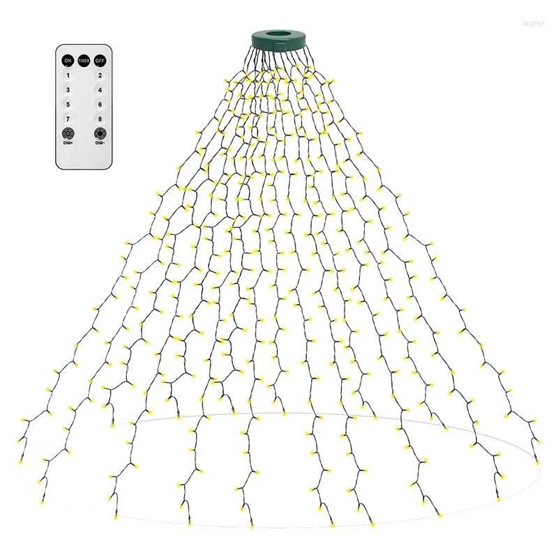 Party Favor Christmas Tree Lights 400 LED med minnesfunktion 6.6ft x 16 White US Plug