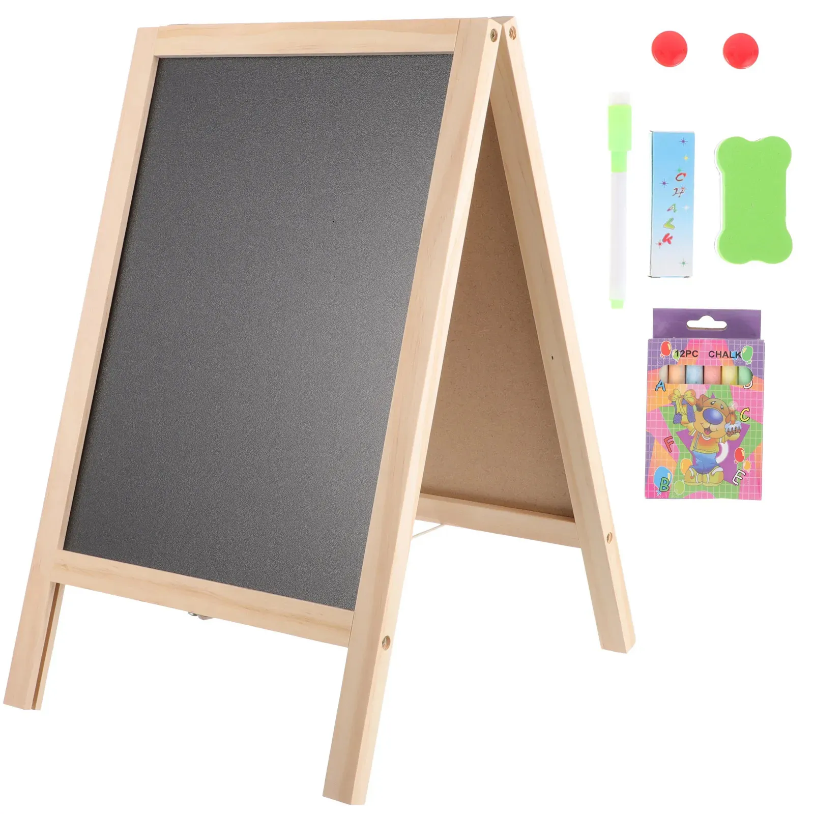 Blackboards Board Chalkboard Chalk Kids Sign Signs Easel Writing Stand Whiteboard Erasable Standing Food White Wedding Table Message Student 231009