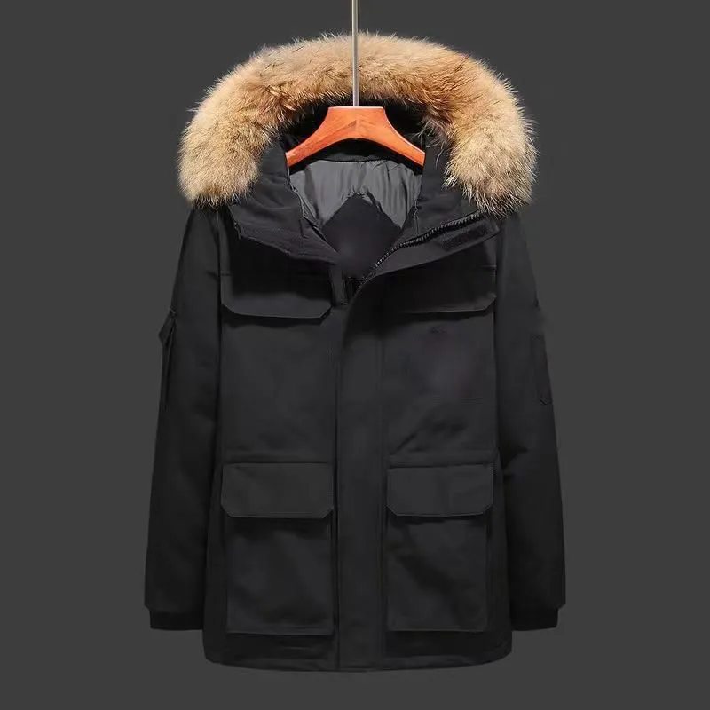 2023 Goose Down Jacket man And Womens Mink Fur Collar Couple Coat Winter Fashion Outdoor Thickened Warm Custom Designer Clothing 123