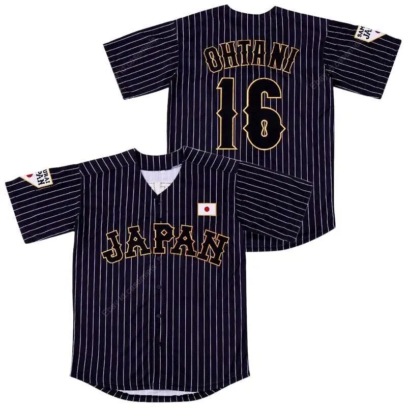 Japan Shohei Ohtani #16 Baseball Jersey Hokkaido Nippon Ham