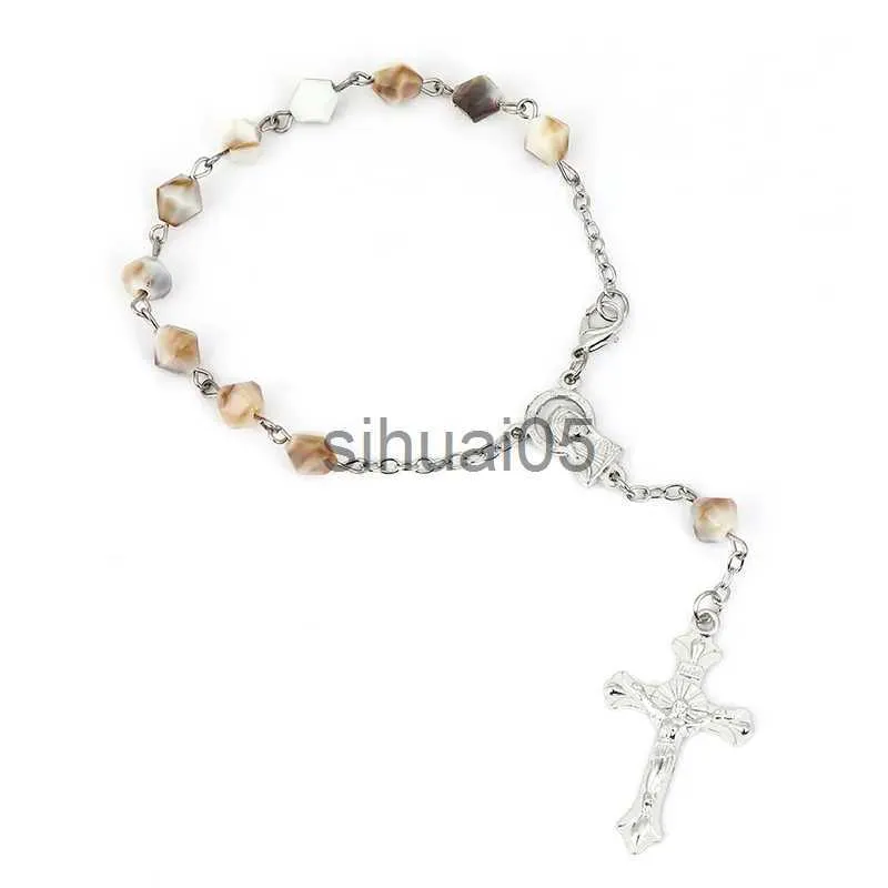 Pendentif Colliers Bijoux 2020 Tendance Le coeur de Jésus Bracelet Crucifixion Statue Bracelet Cadeau de Noël Cadeaux catholiques Vierge Marie x1009