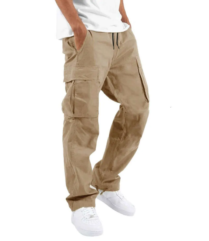 Pantaloni cargo da uomo Pantaloni sportivi da jogger dalla vestibilità rilassata Pantaloni da esterno con coulisse con marchio di moda