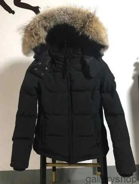 Goose Down Coat Women Winter Jacket Real Wolf Fur Collar Hooded Outdoor Warm and Windproof Coats with Removable Cap Ladies Parka Xs-3xltjdw