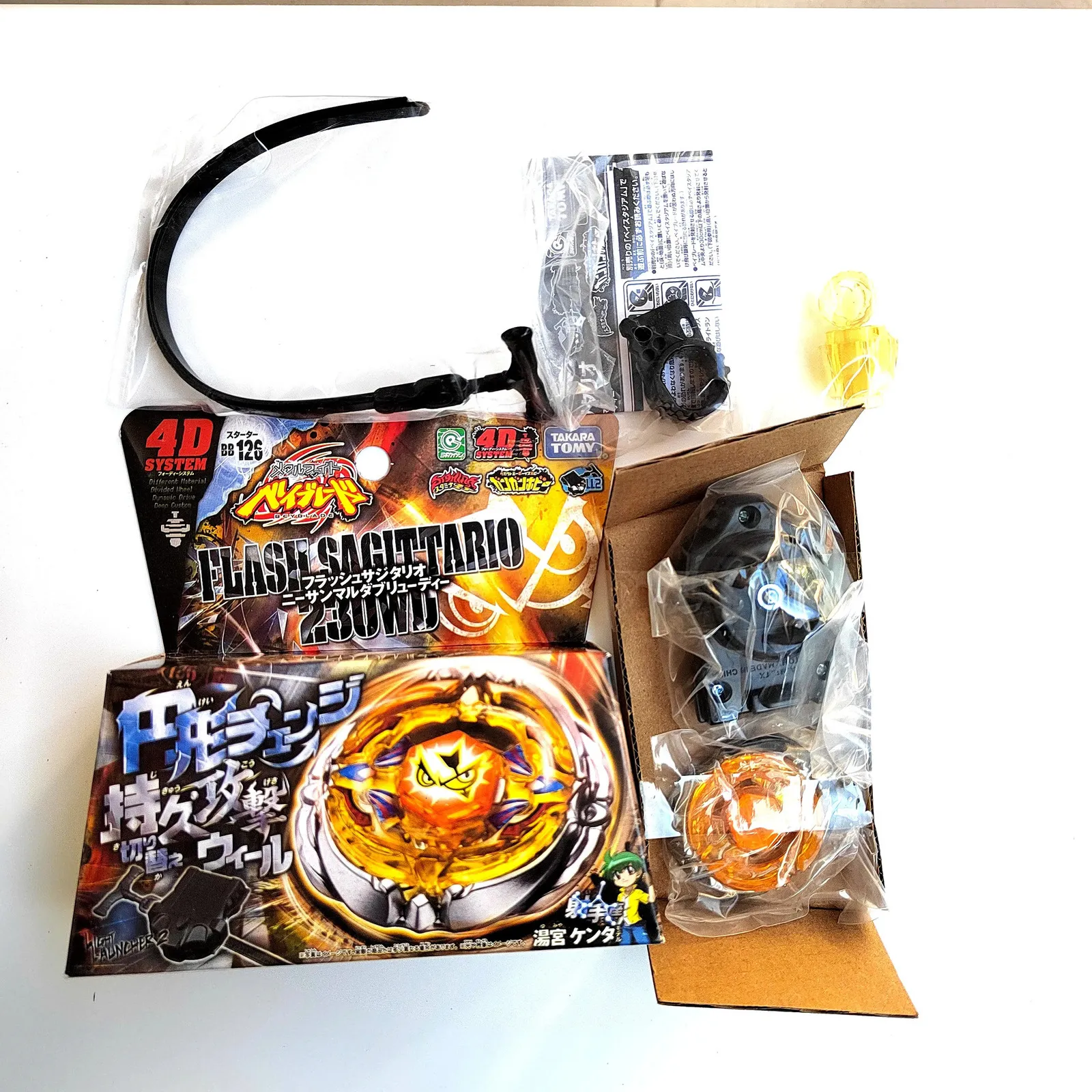 Spinning Top toma Beyblade Metal Battle Fusion BB126 Flash Strzelca 230wd 4d z lekkim ER 231007