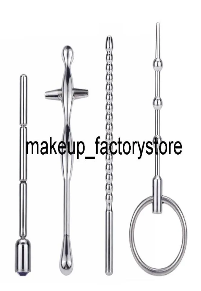 Massage New 4 Style Penis Plug Male Urethral Dilator Horse Eye Stimulation Sounding Masturbator Metal Urethral Catheter Sex Toys F2189990