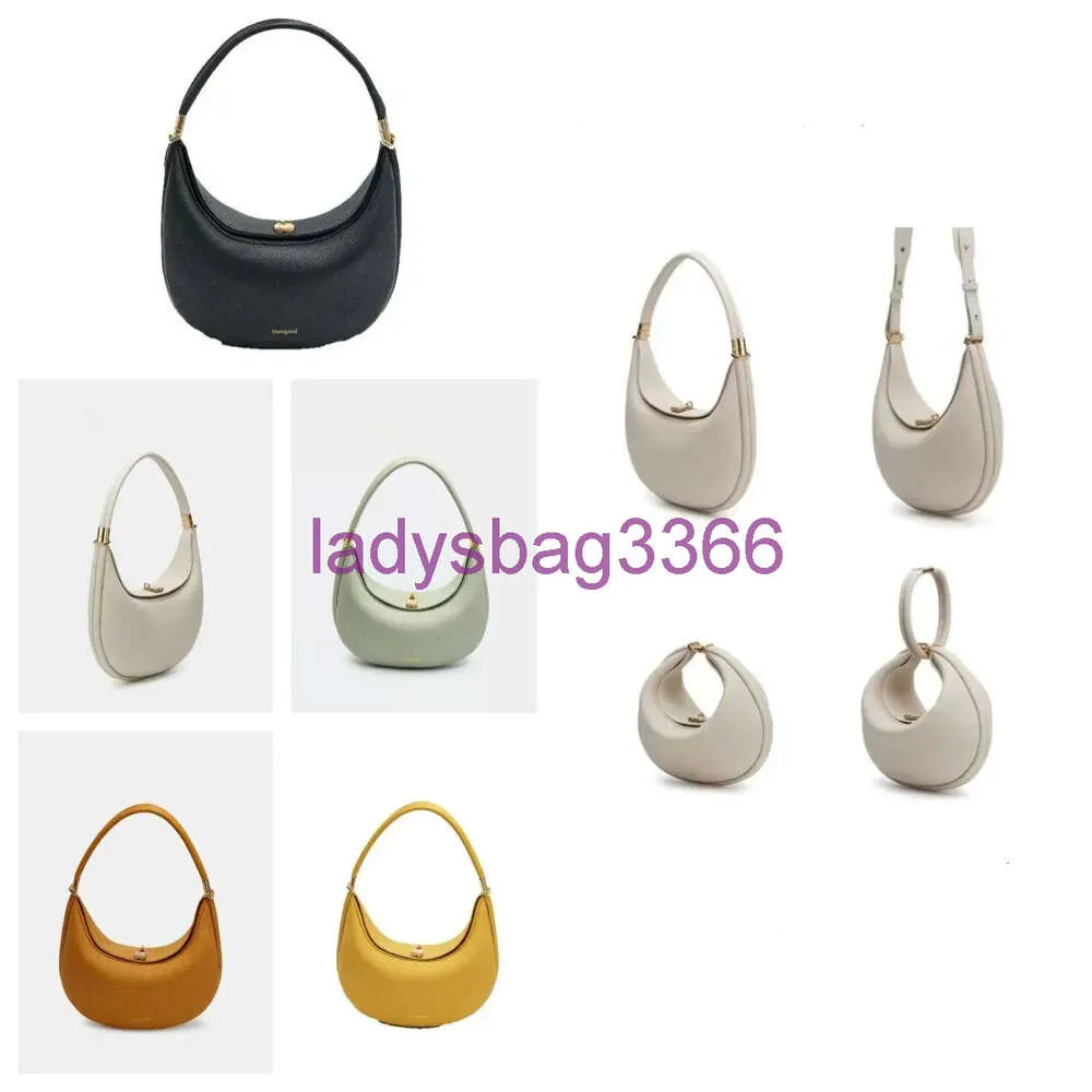Songmont Luna Bag Luxury Designer Underarm Hobo Shoulder Bag Fashion Half Moon Leather Purse Clutch Bags Handbag Crossbody
