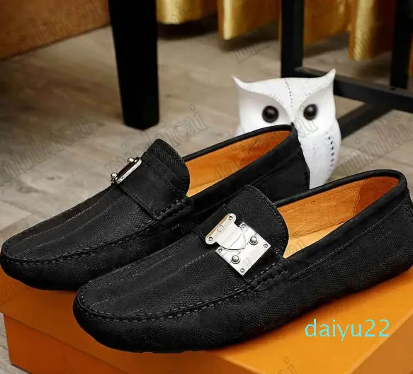 Monte Carlo Mocassin Slipon Mocassins Designer Hommes Chaussures Habillées avec Damier Motif Slock Boucle Lur louisely Purse vuttonly Crossbody viutonly vittonly