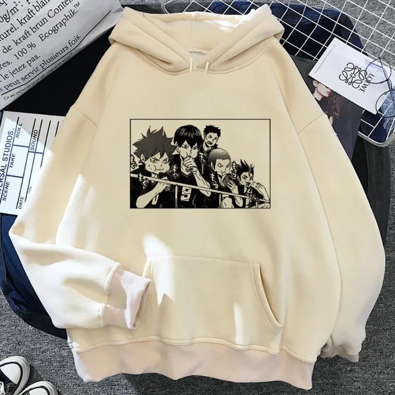 Sweats à capuche pour femmes Haikyuu Volleyball Voleibol Femmes Graphique Streetwear Esthétique Y2k Survêtement Femme Pull à manches longues