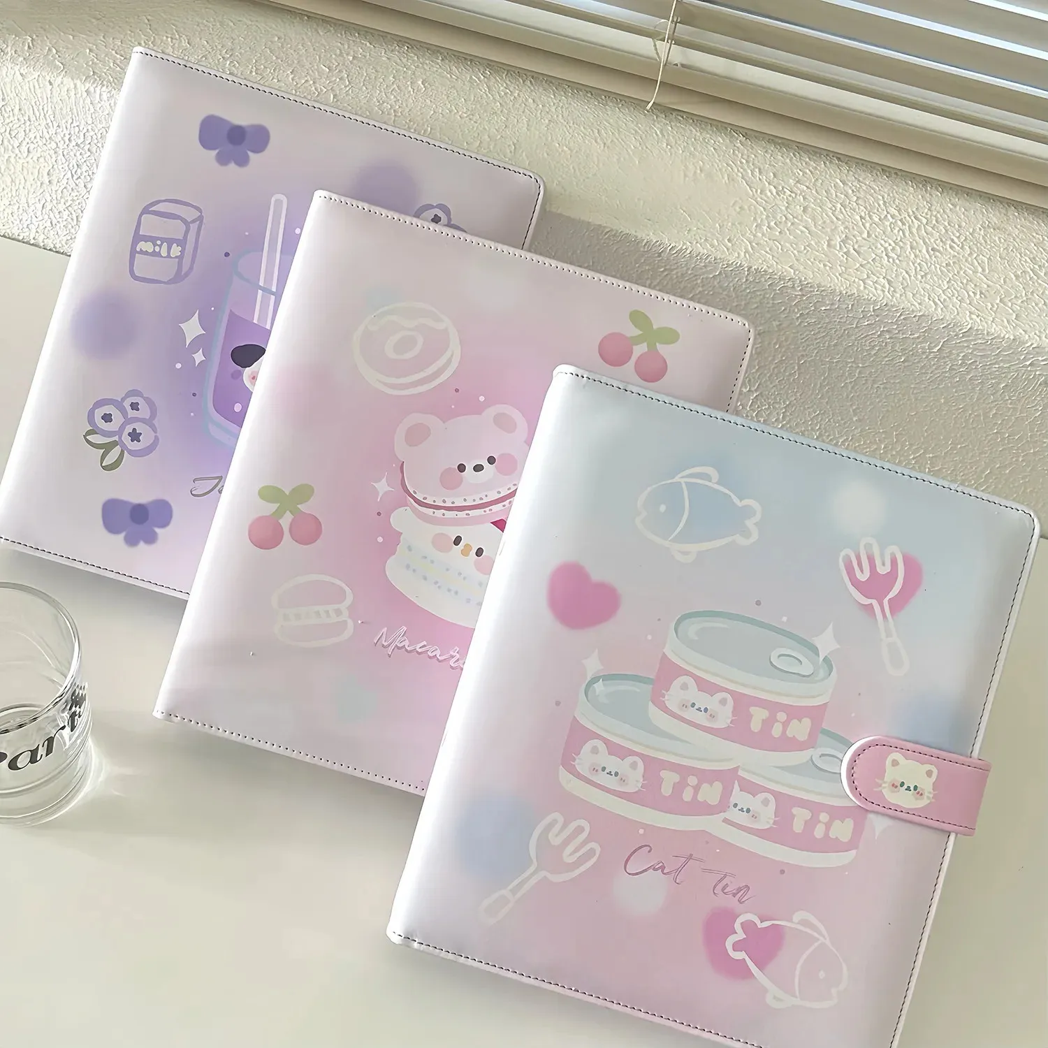 Kawaii Cat Bear Pocard Holder A5 Binder For Kpop Idol Po