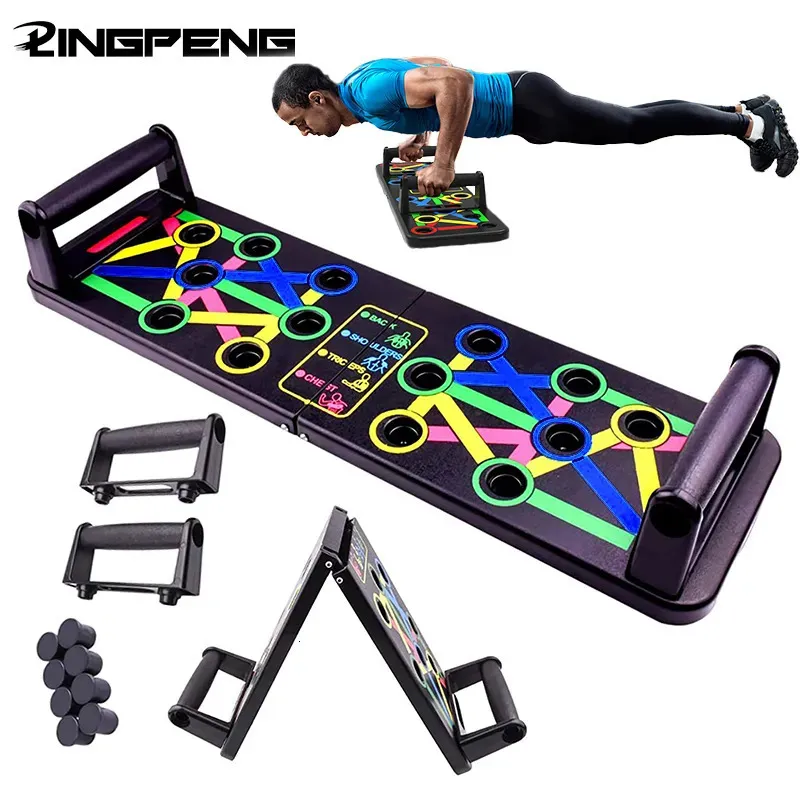 Pushup Stands Multifunctional Home Fitness Abdominal Exercise Board Foldable Muscle Support for 2024 Workouts