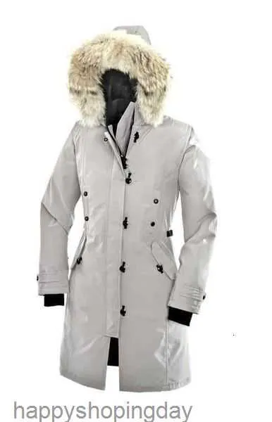 Cappotto In Piumino D'oca Giacca Invernale Da Donna Collo in Vera Pelliccia di Lupo Con Cappuccio Cappotti Caldi e Antivento per Esterni con Cappuccio Rimovibile Parka da Donna Xs-3xl7lfm