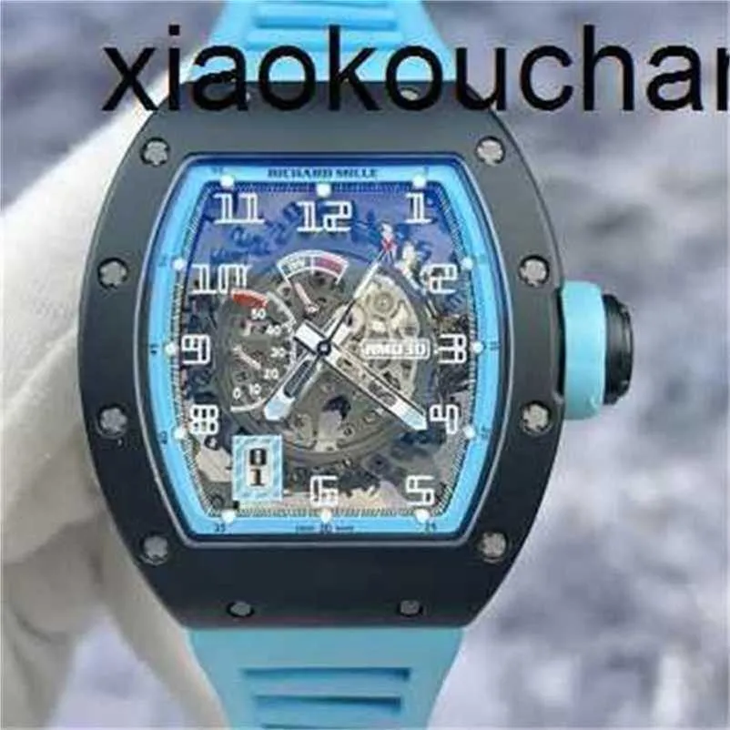 Роскошные часы RMiles с автоматическим механизмом SuperClone KV Factory RM030, Аргентинское издание 30, 42x50 мм, динамическая память, 17 сапфиров из углеродного волокна. Доставка по FedexV107.
