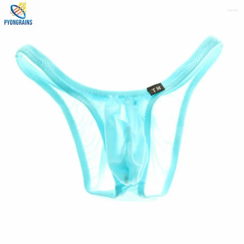 Underpants bikini 2023 projetado cintura baixa sexy homens roupa interior briefs gay pênis bolsa cueca mens breve sleepwear nylon