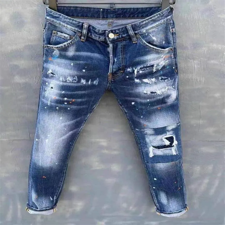 Marque de jeans décontractés pour hommes européens et américains à la mode, lavage de haute qualité, broyage à la main pur, optimisation de la qualité L2305