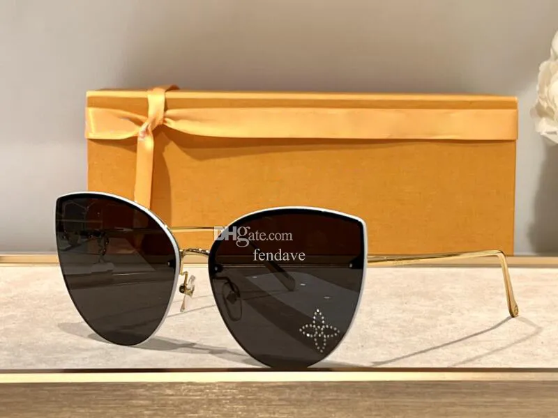 5A نظارات L Z2012E GLAM CAT EYE SENGLASES مصمم مصمم للرجال للنساء 100 ٪ UVA/UVB مع حقيبة النظارات FENDAVE Z2013E