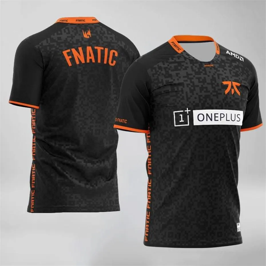 Мужские футболки Fnatic Esports Team Футболки для мальчиков и девочек с 3D принтом, модные мужские и женские топы, высокое качество, мужские245Q
