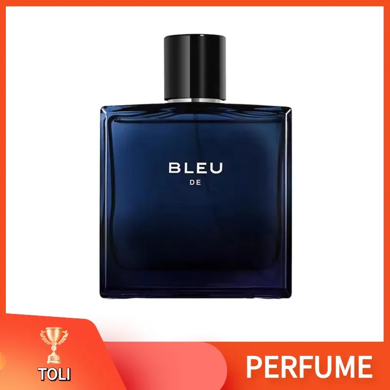 Profumo di profumo maschile maschile maschile Edt 100ml Citrus Woody piccante e ricche fragranze Bodta di vetro a blu scuro-grigio-grigio 3059