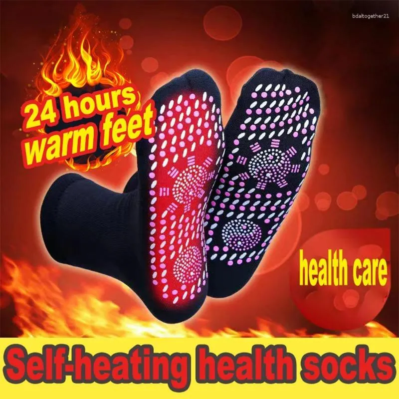 Damensocken, magnetisch, Unisex, selbsterhitzend, Gesundheitspflege, Turmalin-Schlankheitstherapie, bequem und atmungsaktiv, Fußmassagegerät, warm