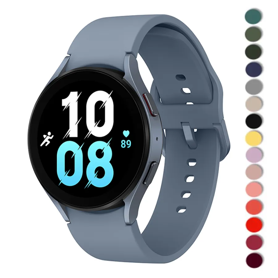 Samsung Galaxy Watch 용 실리콘 스트랩 6/5/4 44mm 40mm 프로 45mm 스포츠 20mm watchband 팔찌 갤럭시 Watch6 Classic 43mm 47mm