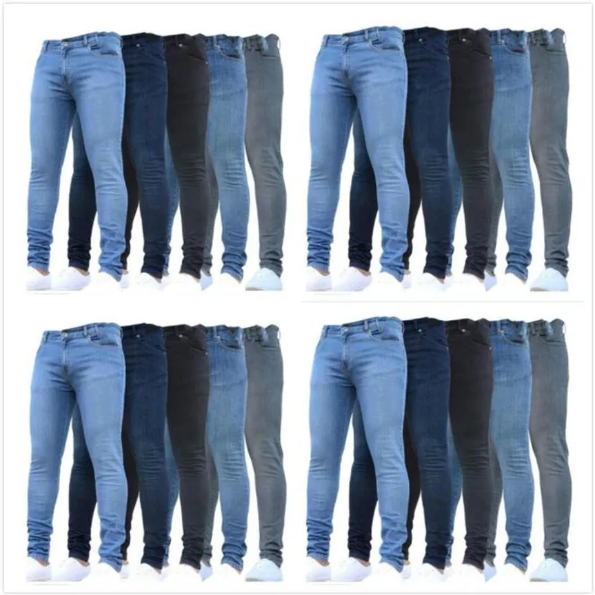 TOPSTORE 1103 Skinny Jeans for Men Stretch Slim Fit Ripped Distressed311V