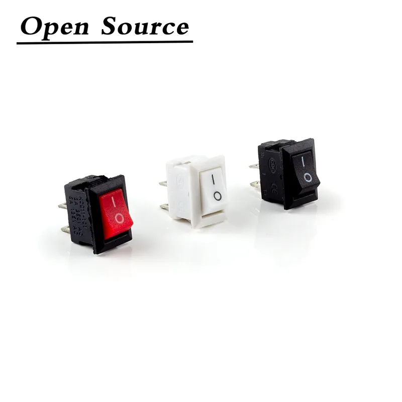 Acheter Mini interrupteur à bascule rond noir, 2 broches SPST