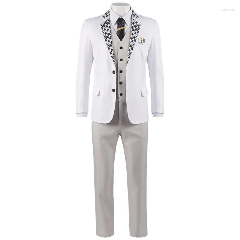 Chándales para hombres Anime Blue Lock Uniforme escolar Chaqueta bordada Camisa Chaleco Pantalones Traje de corbata Nagi Reo Mikage Cosplay Disfraz de Halloween