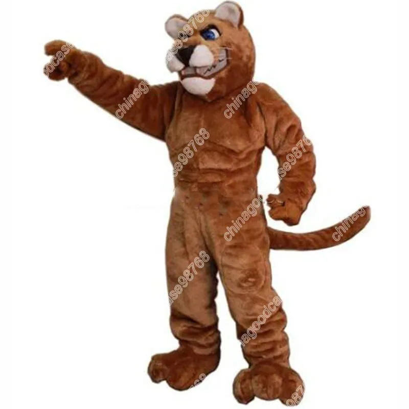 2024 Hot Sale Leopard Panther Cougar Mascot Costume Anime Carnival Performance Apparel Ad Apparel Dress