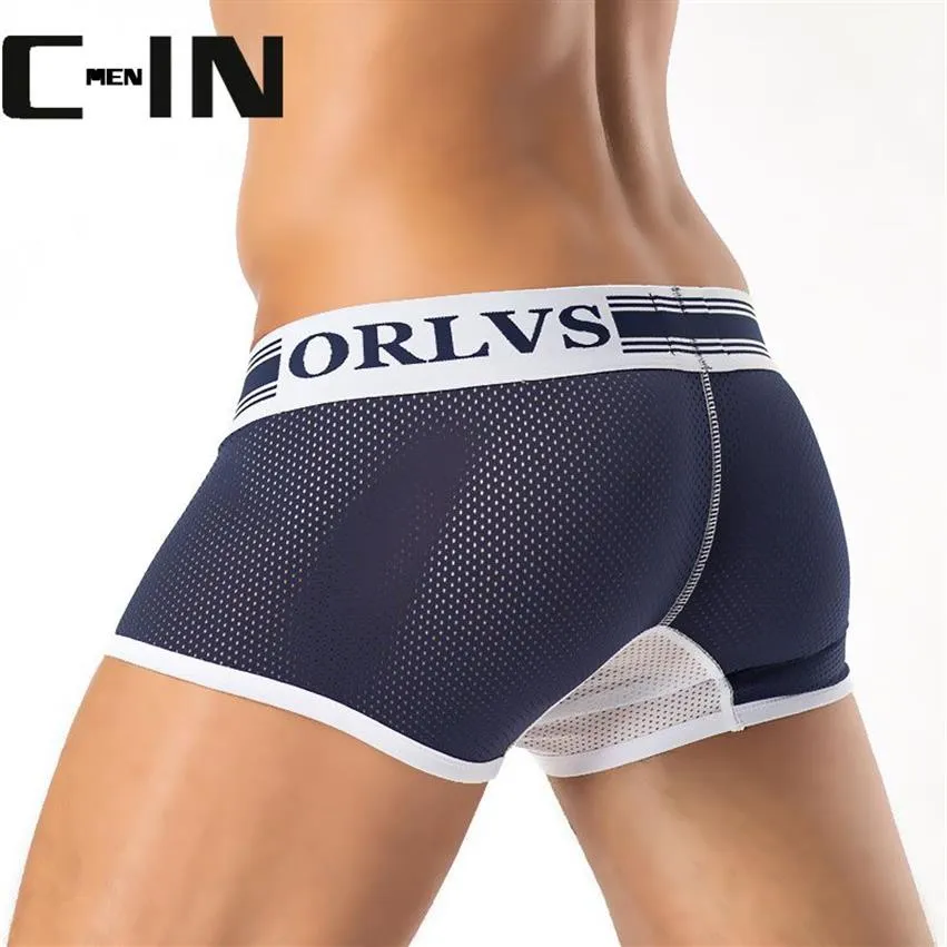 CMENIN Sexy Männer Unterwäsche Boxer ORLVS Unterwäsche Herren Boxer Mesh Männer Boxershorts männer Unterhose Sommer Cueca OR299255A