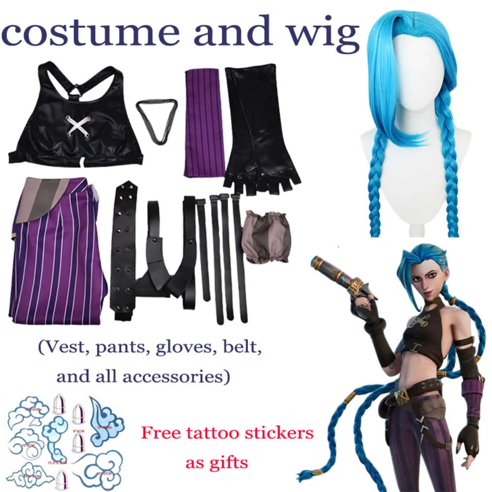 Lol Jinx Cosplay Costume Arcane Game Cosplay Crit Loli Jinx Outfits with  Free Tattoo Stickers Blue Wig Halloween Party Womens Clothing from Dhgate  Anime Costumes - price 44.57, image size:1000x1000