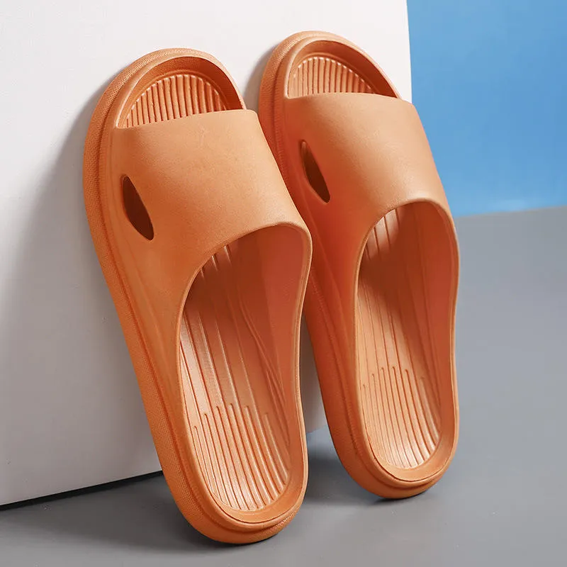 A4 Summer slippers for women, cute home indoor bathroom bathing thick-soled non-slip couples home cartoon sandals for men