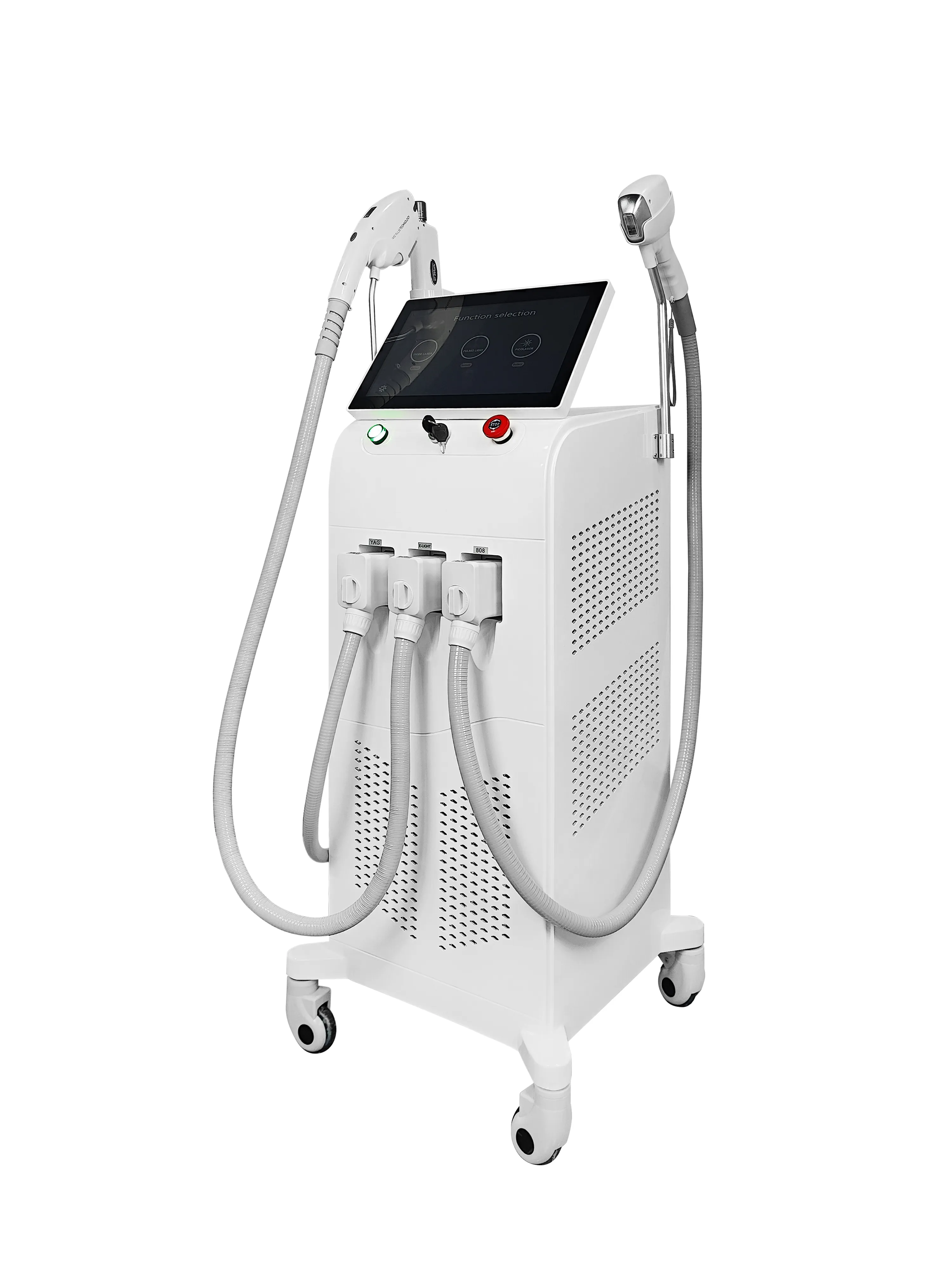 Best-selling vertical three-in-one hair removal device IPL laser multifunctional yag laser