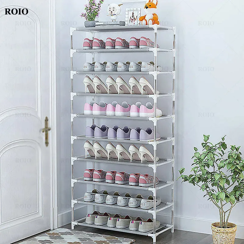 Storage Holders Racks Simple Shoe Rack Metal Shoe Shelf Footwear Amazing Shoerack Living Room Furniture Space Saving Shoes Organizer Stand Holder 231007