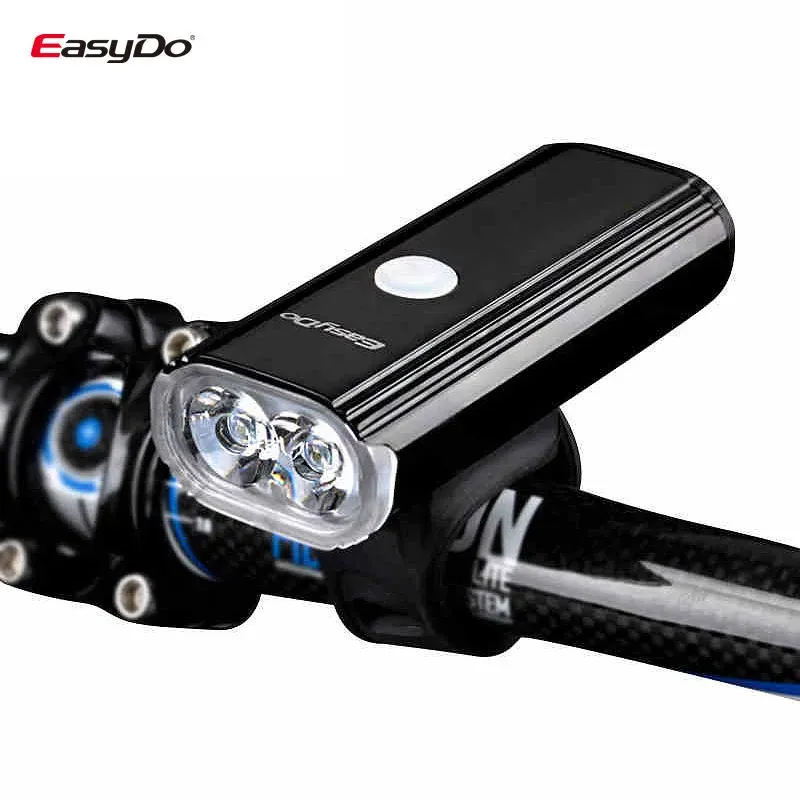 Cykelbelysning Easyo EL1110 Dual XPG LED -strålkastarlegeringshus 4400mAh Batteri 1000LUMEN 360 graders rotation Cykelbelysning Front Lantern 231009