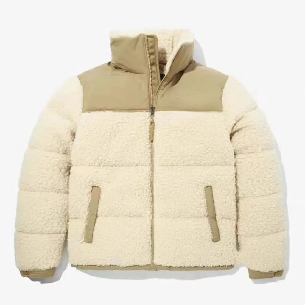 il piumino di lana cappotto da uomo in lana parka manica lunga cerniera esterna tendenza inverno cappotto spesso pelliccia giacche calde