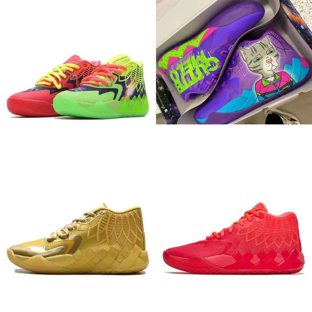 Спортивная обувь Shoe Rick Lamelo Shoes Ball 1 Sneaker Mb01 Basketball And Morty Purple Cat Galaxy Мужские кроссовки Бежевый черный Blast Buzz Queen