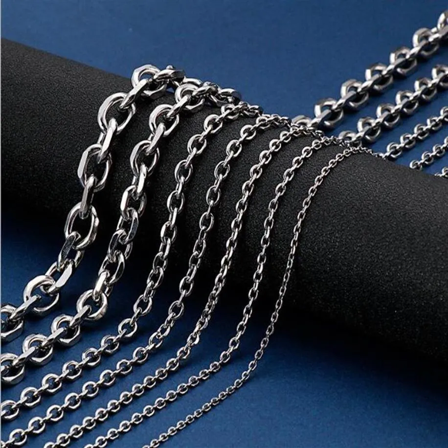 50m/roll 304 Stainless Steel Cross Chains Rolo Chain Curb Chain for Jewelry  Making DIY Bracelet Necklace Handmade Craft Supplies