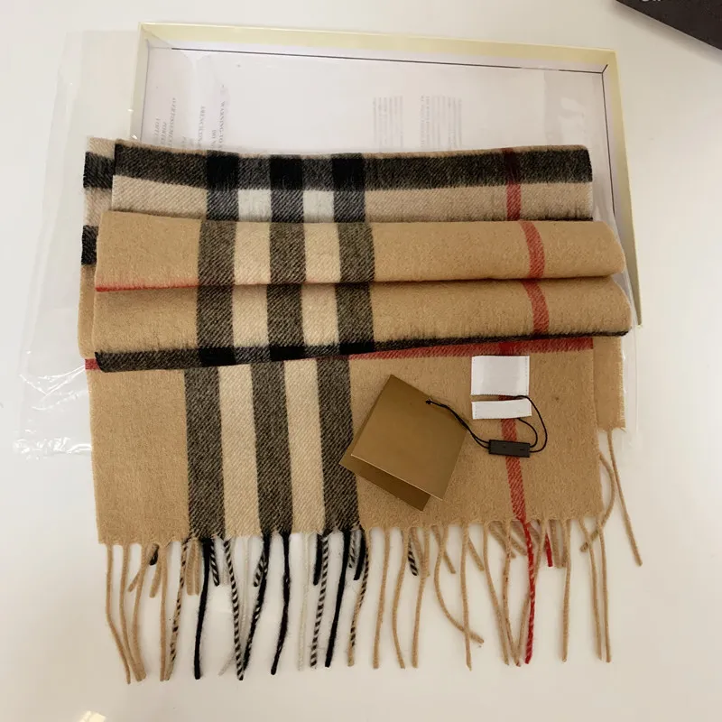 Women Man Scarves Designer Classic Plaid Fashion Fashion Masn