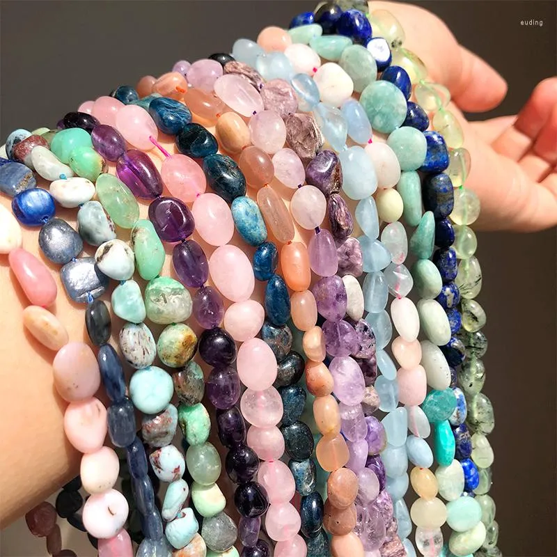 الأحجار الكريمة السائبة 8-10 مم حجر الحجر الطبيعي Citrines Amazonite apatite opal غير منتظمة للأحجار الكريمة لمجوهرات صنع سوار DIY بكميات كبيرة 15 ''