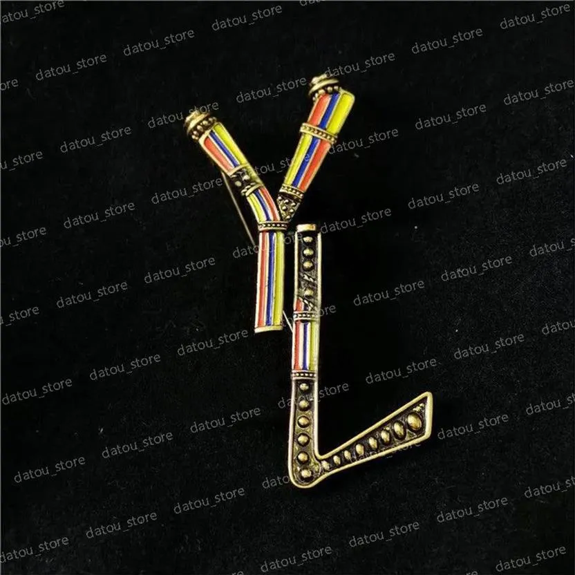 Fashion Women Clothes Accessories Designer Brooch Ladies Luxurys Designers Jewelry Gold Big Letter Brooches Womens Pins Breastpin 243q