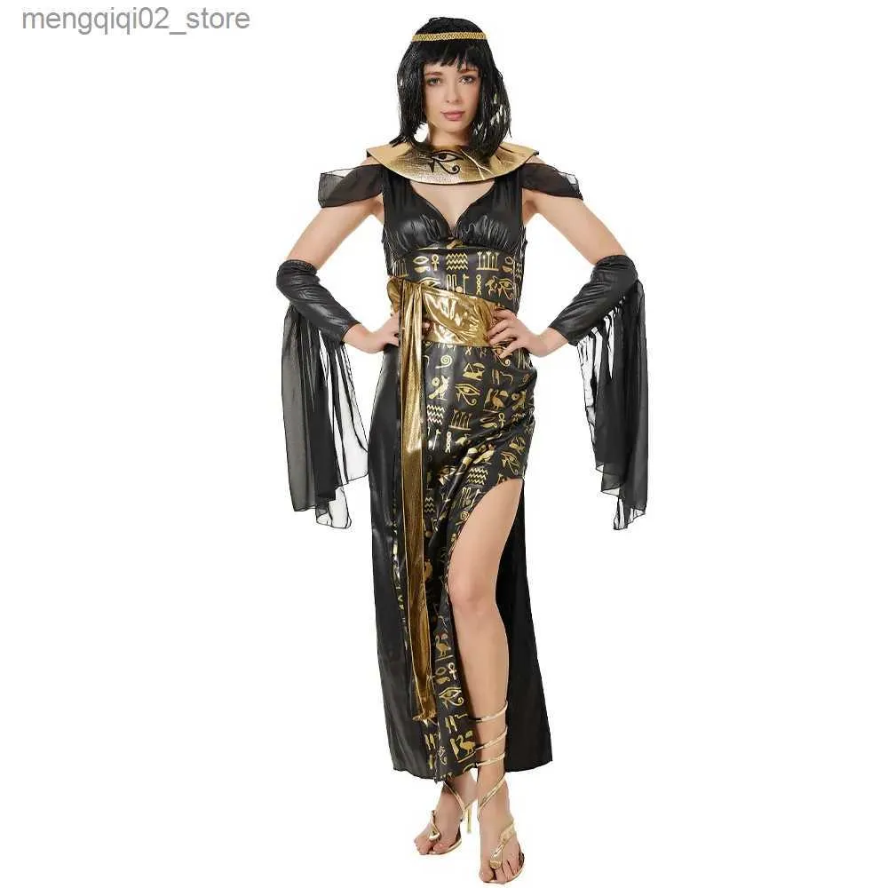 Themakostuum Dames Grote maten Oude Egyptische Cleopatra Kom keizerin Goddelijke godin Koningin Jurk Halloween Pasen Purim Fancy Dress Q231010