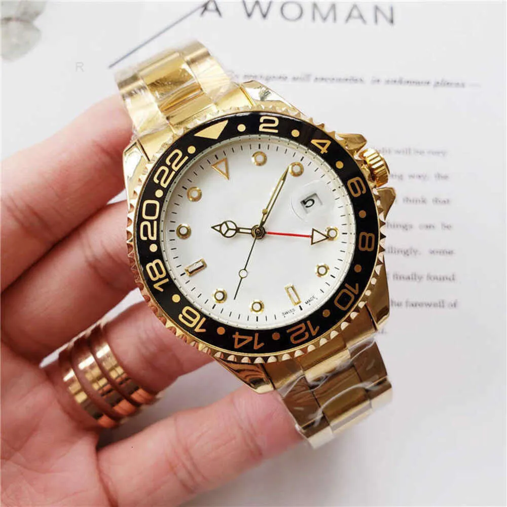 ROLESX UXURY WATCH HIGHT QUALITY LUXURY CERAMIC ROTATION BEZEL R LUMINOUS O WRIST WATMES L 40mm*13mm E 904L X 4ピン鋼労働労働ハイエンドブランド316Lアイスアウトムーブメント