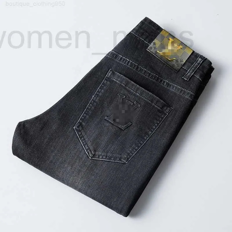 Men's Jeans designer luxury mens jeans Designer Autumn Fashion Brand Men Slim-fit pants Slim Fit Thick Embroidered Ash Long Pants 60L4