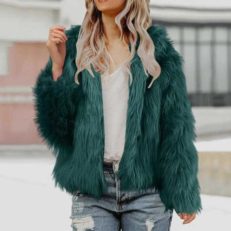 Korean Furry Winter Faux Fur Coat Women For Women Thickened Mink