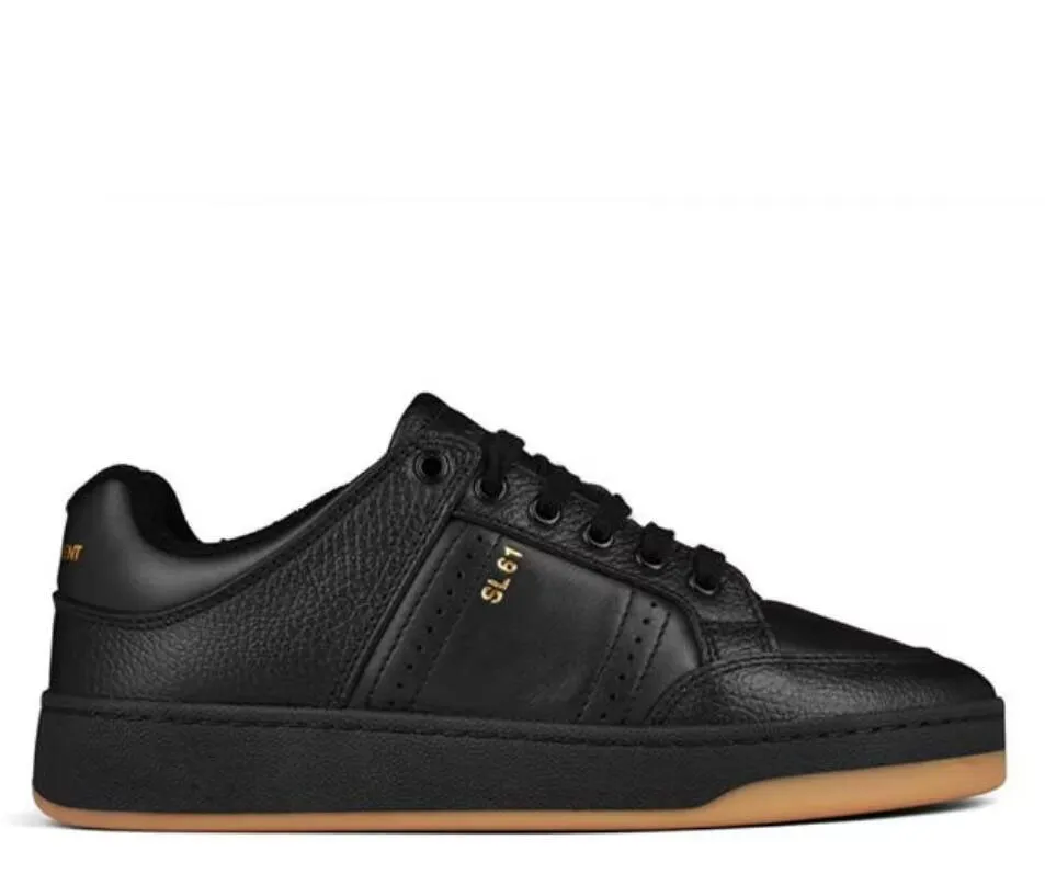 Bianco nero Scarpe casual da uomo in vera pelle Sl / 61 SL- Sneaker da uomo Scarpe da ginnastica basse con lacci con plateau punta tonda ballerine di lusso firmate scarpe eleganti da festa di nozze 35-44Box