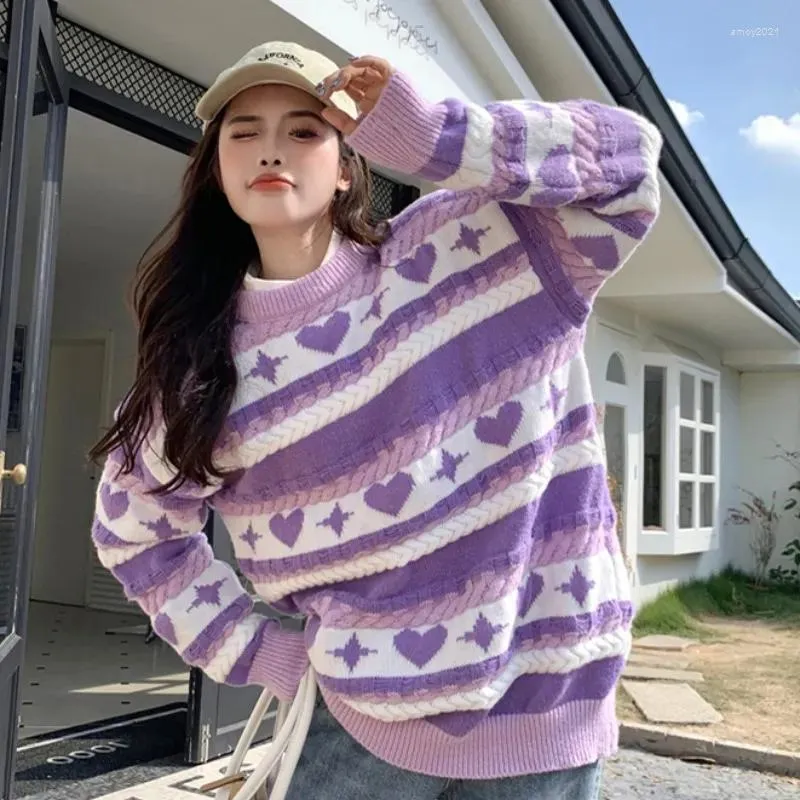 Purple outlet sweater aesthetic