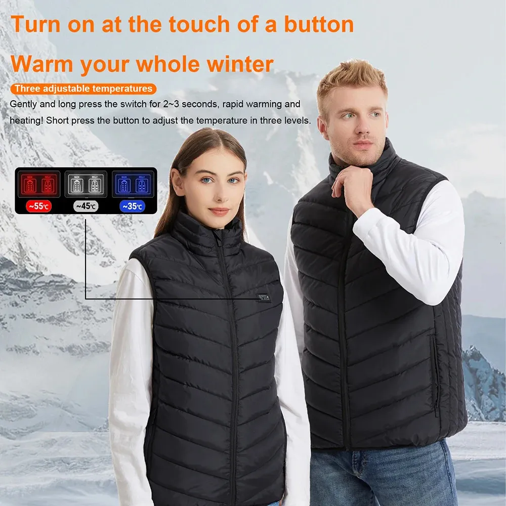 Chalecos Para Hombres JYMCW Chaleco Con Calefacción Eléctrica USB Chaquetas  De Calefacción Inteligente De Invierno Hombres Mujeres Ropa De Calor  Térmico Tallas Grandes Abrigo De Caza P8101C 231009 De 12,49 €