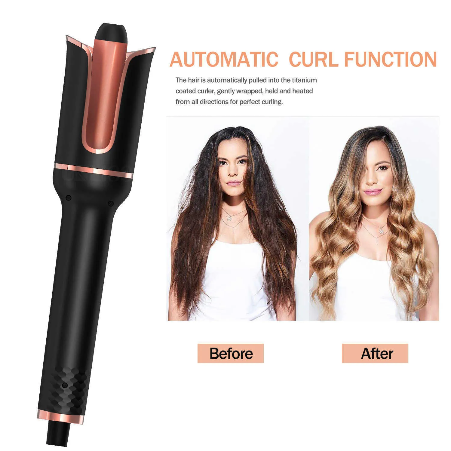 Automatisk Rotary Ceramic Curler Automatisk Curler Iron Styling Tool Hair Iron Curler Air Rotary Curler Z230817