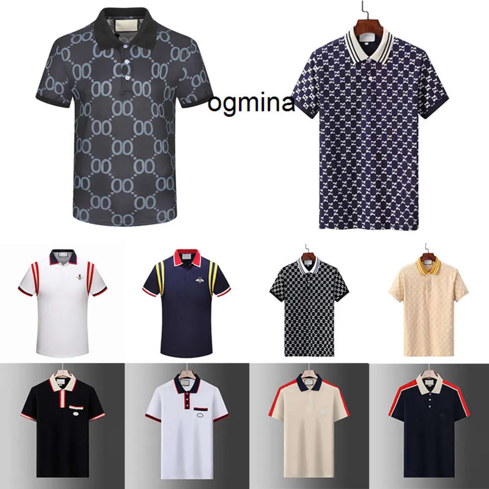 Luxe 5A Designers Hommes Polos Chemises Pour Homme Focus Mode Broderie Jarretière Serpents Petites Abeilles Motif D'impression Vêtements Cottom Vêtements Tees