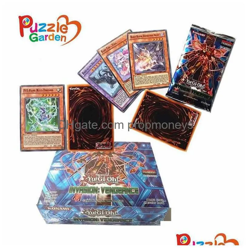 Kortspel 72 st/set Yuh Cards Shadow Specters Leta efter Ghost English Version Entertainment Game Kid Yu Gi Oh Toys Drop Delivery