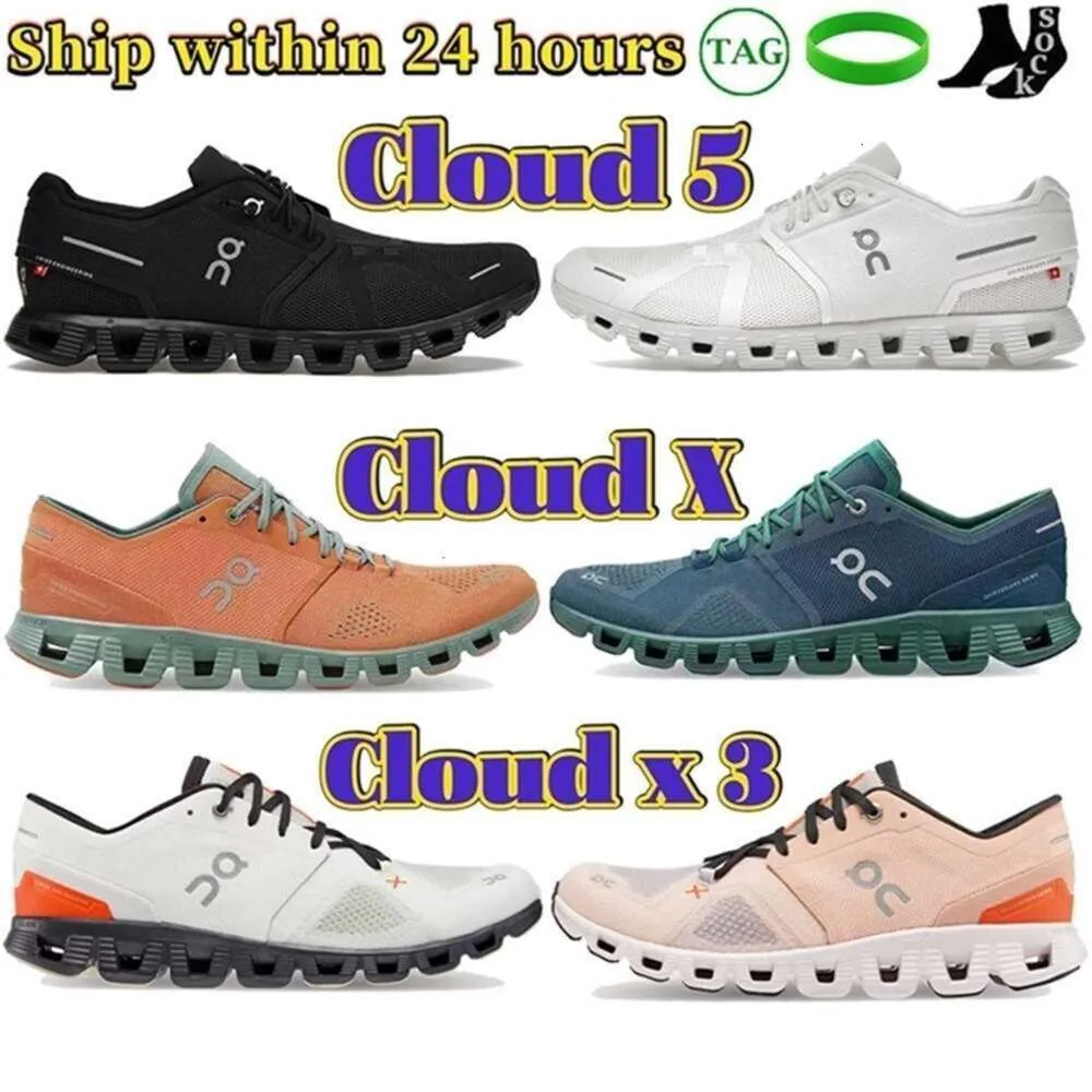 Cloud Men Buty bieżące kobiety 5 Midnightnavy biały lilia różowy mróz x 3 kość słoniowa Rose piasek chmura x czarny biały popiół popiół męski designerka cuof białe buty tns